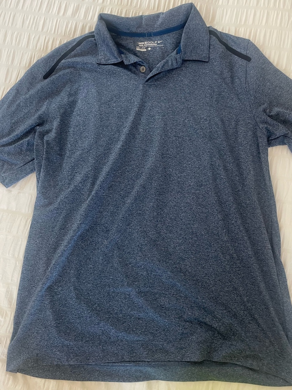 Nike Golf Men's Heather Navy Performance Polo Large